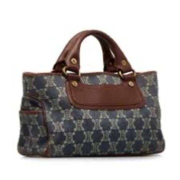 Celine Boogie Denim & Leather Handbag Authentic - Picture 5 of 10